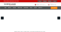 Desktop Screenshot of discoverladakhadventure.com